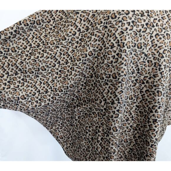 Habitat Clothes to Live In Poncho Animal Print Harvest Fleece Misses Size L New - Picture 3 of 8